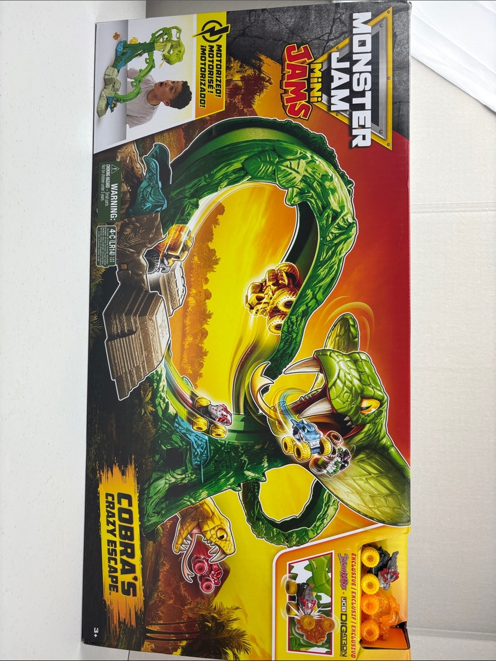 Monster Jam Cobra's Crazy Escape Track Set - Green